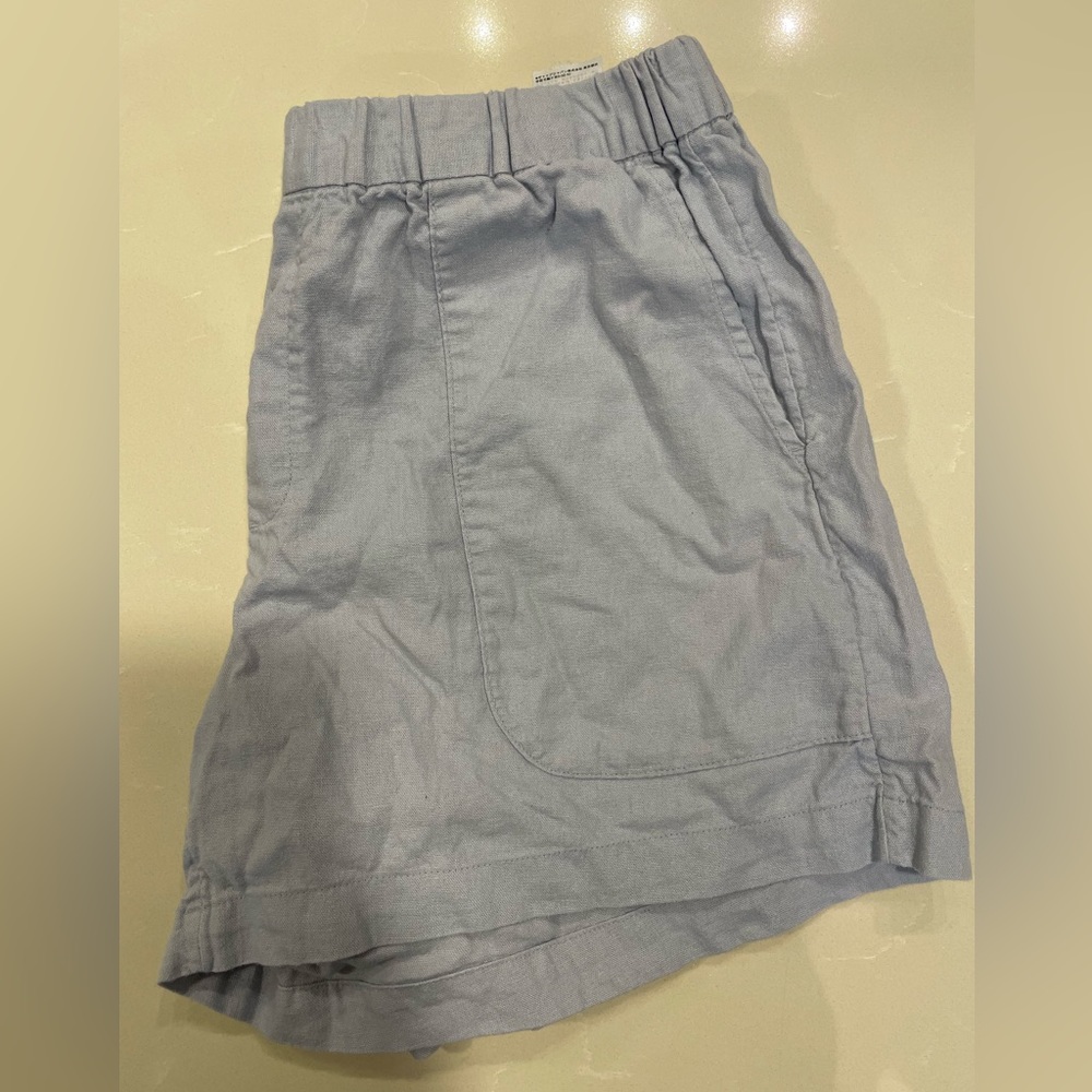 Banana Republic Linen Blend High Rise Shorts